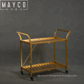 Mayco Kitchen Cart Indoor Outdoor BBQ Entertainment Storage Table Metal Bar Cart